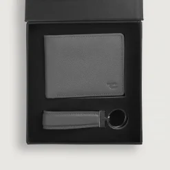Marvin Grey Leather Gift Set