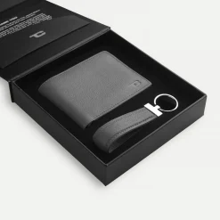 Marvin Grey Leather Gift Set