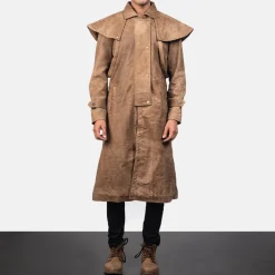 Maverick Brown Leather Duster