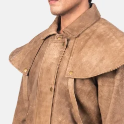 Maverick Brown Leather Duster
