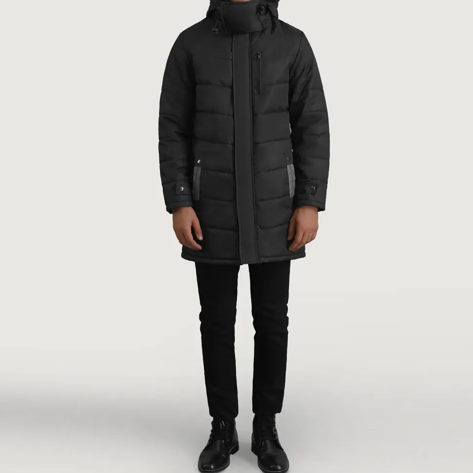 Moore Black Hooded Parka
