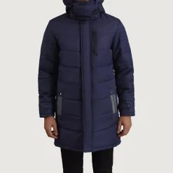 Moore Blue Hooded Parka