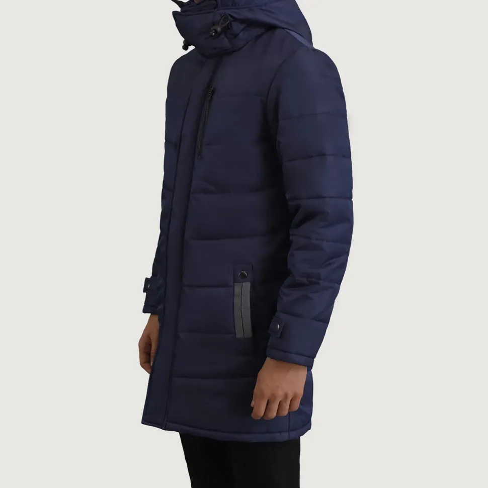 Moore Blue Hooded Parka