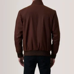 Morrison Brown Canvas Bomber Jacket