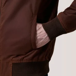 Morrison Brown Canvas Bomber Jacket