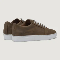 Murphy Low Top Burnt Copper Pullup Leather Sneakers