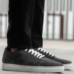 Murphy Low Top Grey Suede Leather Sneakers
