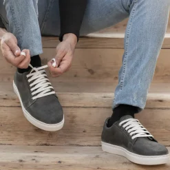 Murphy Low Top Grey Suede Leather Sneakers
