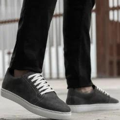 Murphy Low Top Grey Suede Leather Sneakers
