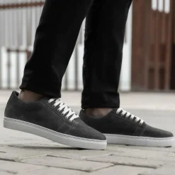 Murphy Low Top Grey Suede Leather Sneakers