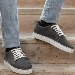 Murphy Low Top Grey Suede Leather Sneakers