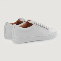 Murphy Low Top White Leather Sneakers