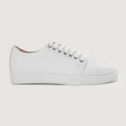 Murphy Low Top White Leather Sneakers