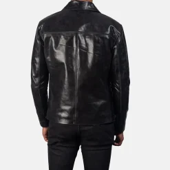 Mystical Black Leather Jacket