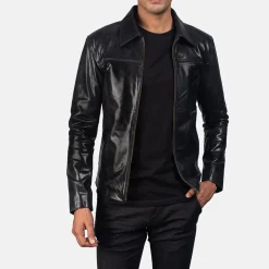 Mystical Black Leather Jacket