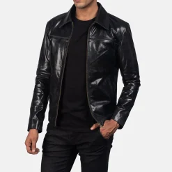 Mystical Black Leather Jacket