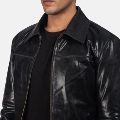 Mystical Black Leather Jacket