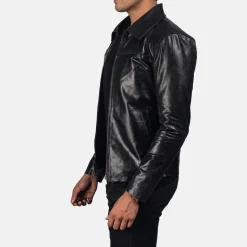 Mystical Black Leather Jacket