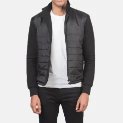 Nashville Quilted Black Windbreaker Jacket