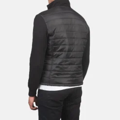 Nashville Quilted Black Windbreaker Jacket