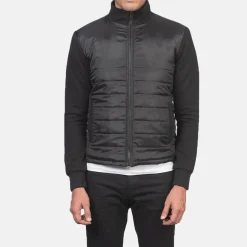Nashville Quilted Black Windbreaker Jacket