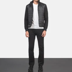 Nashville Quilted Black Windbreaker Jacket