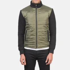 Nashville Quilted Green Windbreaker Jacket