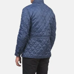 Nelson Quilted Blue Windbreaker Jacket