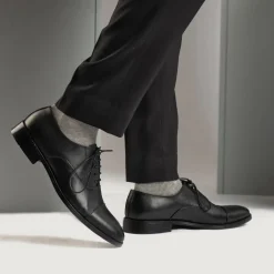 Professor Oxford Black Leather Shoes