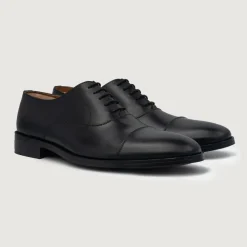 Professor Oxford Black Leather Shoes