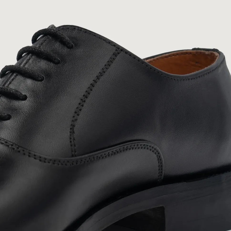 Professor Oxford Black Leather Shoes