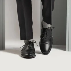 Professor Oxford Black Leather Shoes