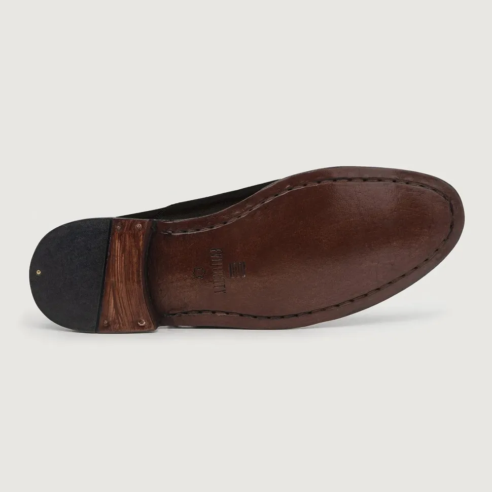 Professor Oxford Black Leather Shoes