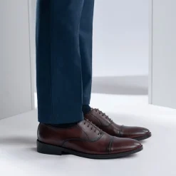 Professor Oxford Burnished Brown Leather Shoes
