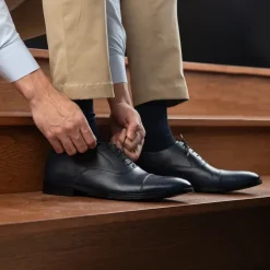 Professor Oxford Midnight Blue Leather Shoes