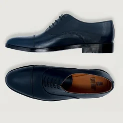 Professor Oxford Midnight Blue Leather Shoes