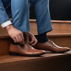 Professor Oxford Tan Leather Shoes