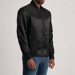 Quinton MA-1 Black Bomber Jacket