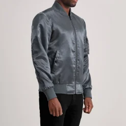 Quinton MA-1 Grey Bomber Jacket