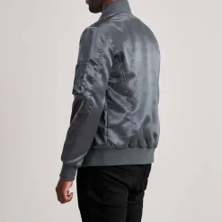 Quinton MA-1 Grey Bomber Jacket