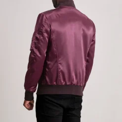Quinton MA-1 Maroon Bomber Jacket
