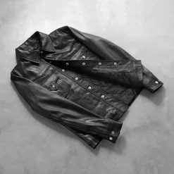 Ranchson Black Leather Shirt