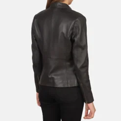 Rave Brown Leather Biker Jacket