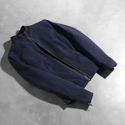 Rumella Blue Suede Biker Jacket