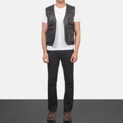 Safari Brown Leather Vest