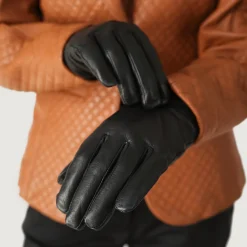 Saltor Black Leather Dress Gloves