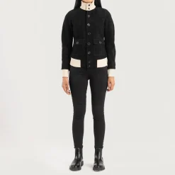 Sasha A1 Black Suede Bomber Jacket