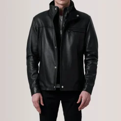 Sean Black Leather Classic Jacket