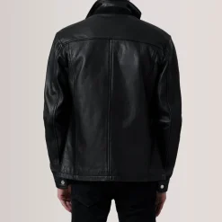 Sean Black Leather Classic Jacket