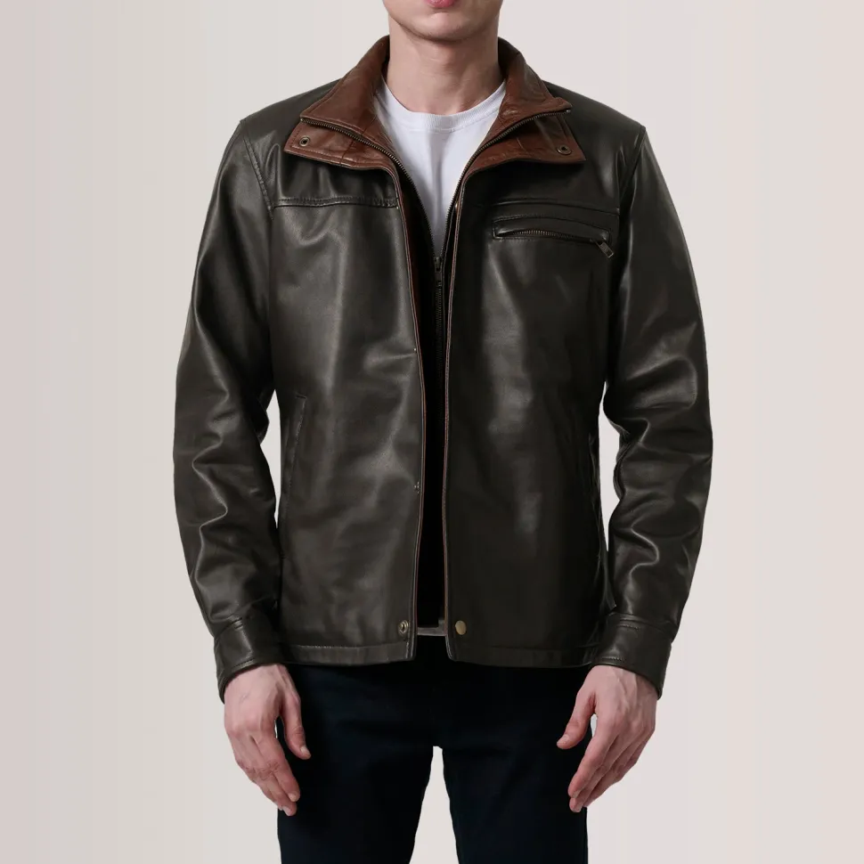 Sean Brown Leather Classic Jacket